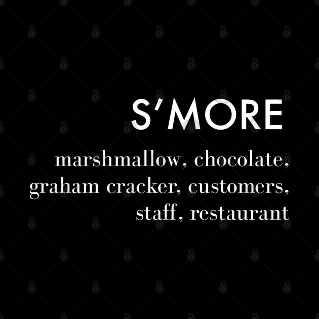 The Menu S'More (WH) by PopCultureShirts