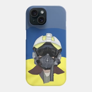 Ukrainian Pilot. Ukrainian flag Phone Case