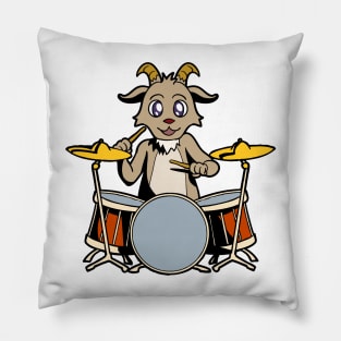 Cartoon goat drummer Pillow