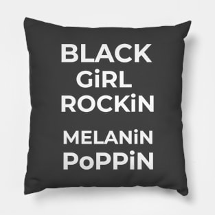 BLACK GIRL ROCKIN Pillow