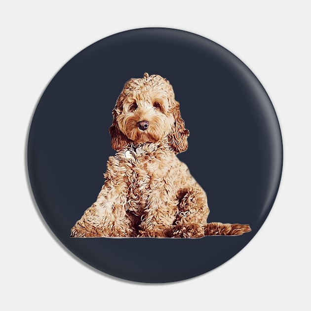 Cavoodle Labradoodle Cockapoo Mini Poodle x Cute Puppy Dog Pin by ElegantCat