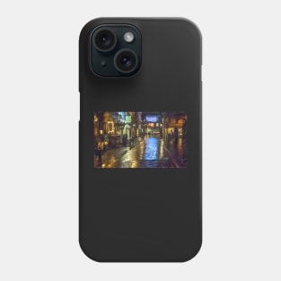 Street In Winchester at Christmas Digital Art Phone Case