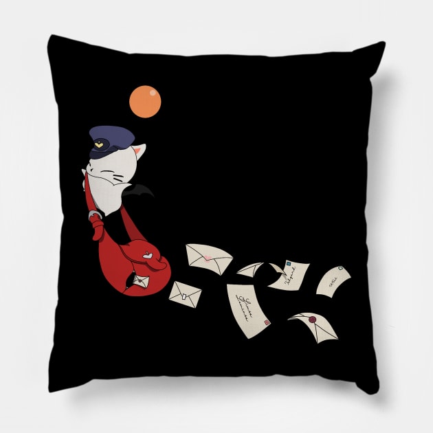 Final Fantasy XIV Post Moogle Tee Pillow by Limit Break Merch