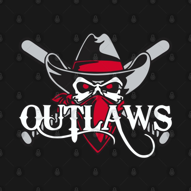 Outlaws Baseball by DavesTees