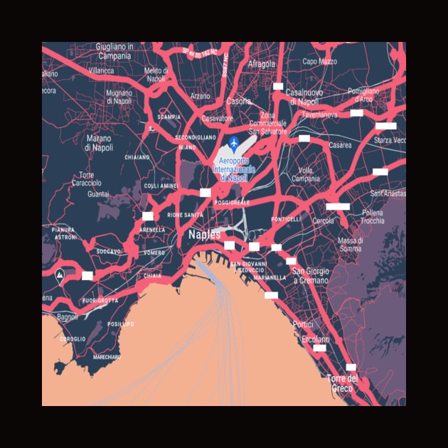 Naples colour map by Mapmania