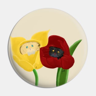 Harvest mice Aziraphale and Crowley Pin