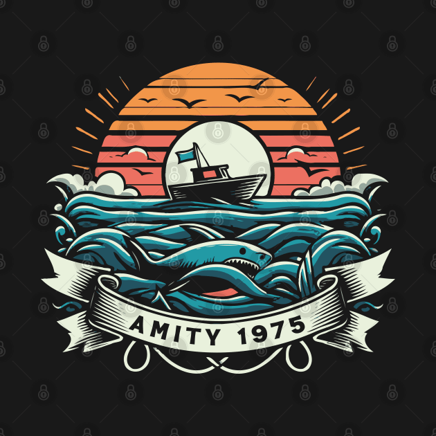 Amity 1975 Vintage Fan Art by Trendsdk