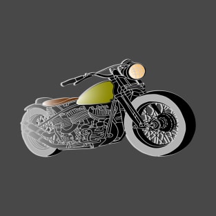 Chopper motorcycle motorcyclist biker old school T-Shirt