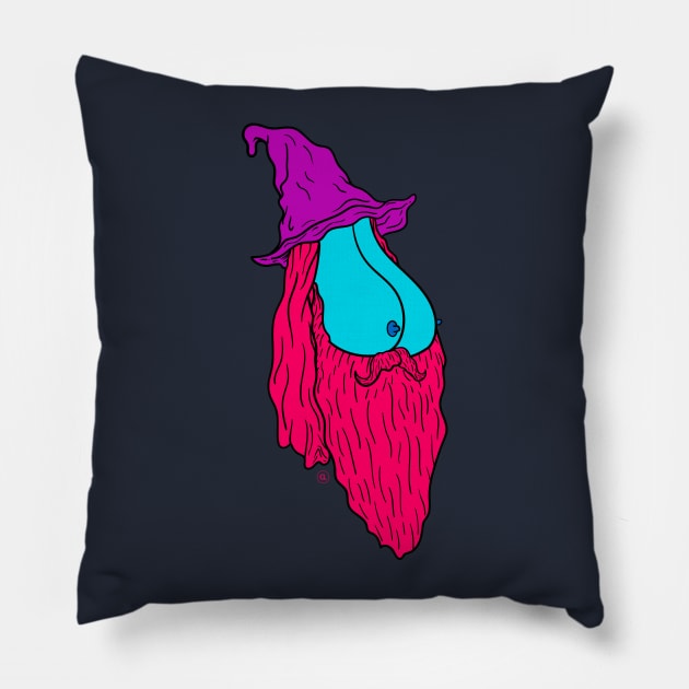 Boob Wizard Pillow by CalebLindenDesign