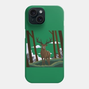 Wildlife Deer Illustration Phone Case