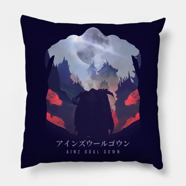 Ainz Ooal Gown - Dark Illusion Pillow by The Artz