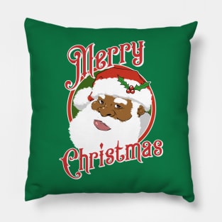 Black Santa Claus Pillow