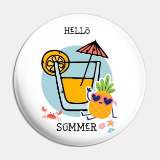 Hullo Summer Pin