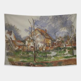 Winter Landscape, Giverny by Paul Cezanne Tapestry