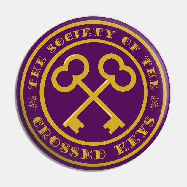 The Society of the Crossed Keys Pin by PopCultureShirts