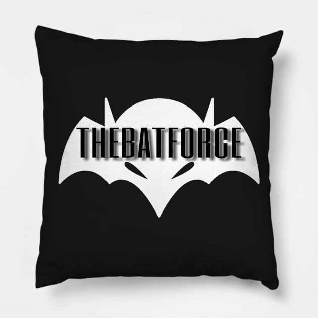 TBF Black and White Pillow by BatForceRadio