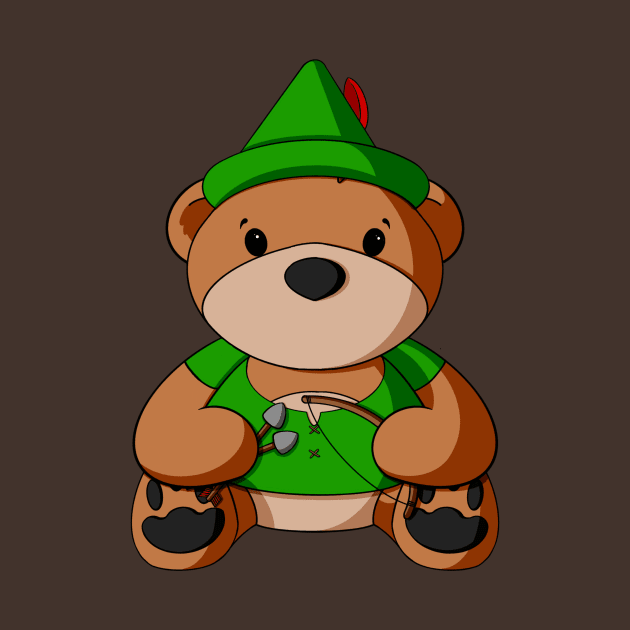 Robin Hood Teddy Bear by Alisha Ober Designs