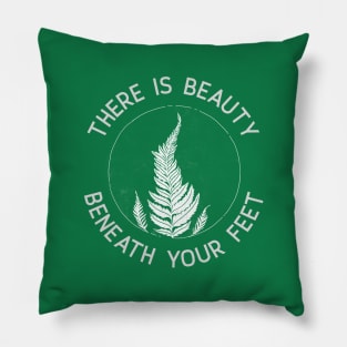 Beauty Beneath || Hand Drawn Fern Pillow