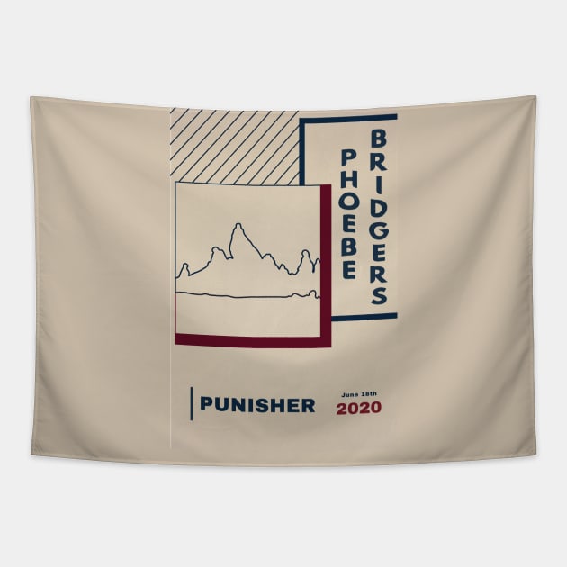 Phoebe Bridgers Punisher alternative cover Tapestry by Nazarena De Santis