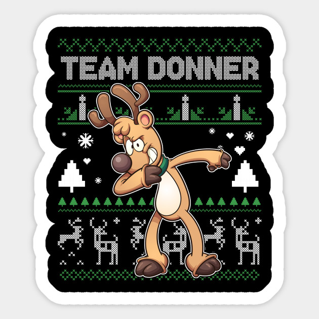 Team Donner Santa S Reindeer Dabbing Dab Flossing Team Donner Santa S Reindeer Dabbing Dab Flossing