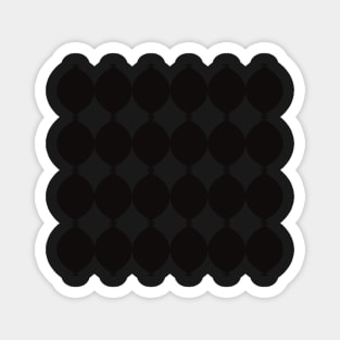 Seamless abstract pattern in black and white Magnet