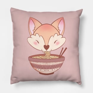 Ramen Fox Pillow