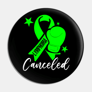 Lime Ribbon Lymphoma Cancer Awareness Pin