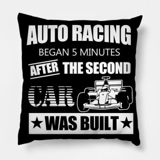 Auto Racing Pillow