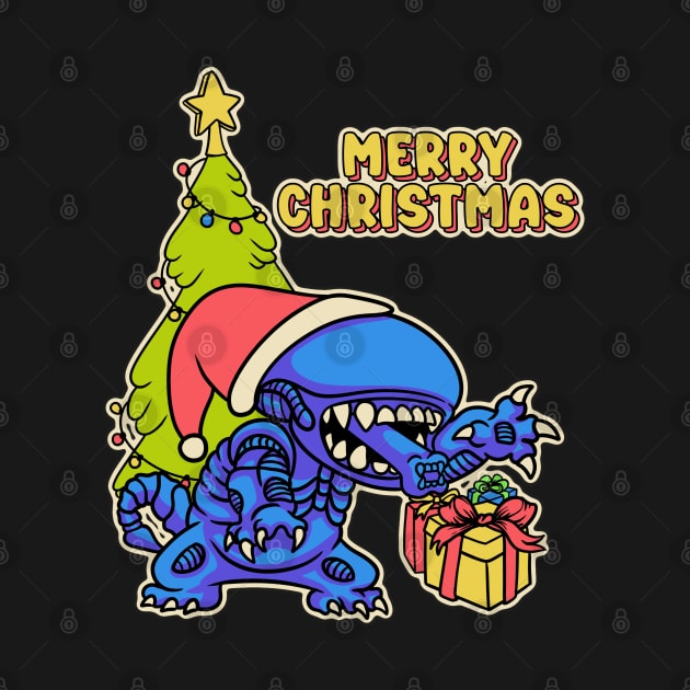 Xenomorph Aliens Christmas Knit by notajellyfan