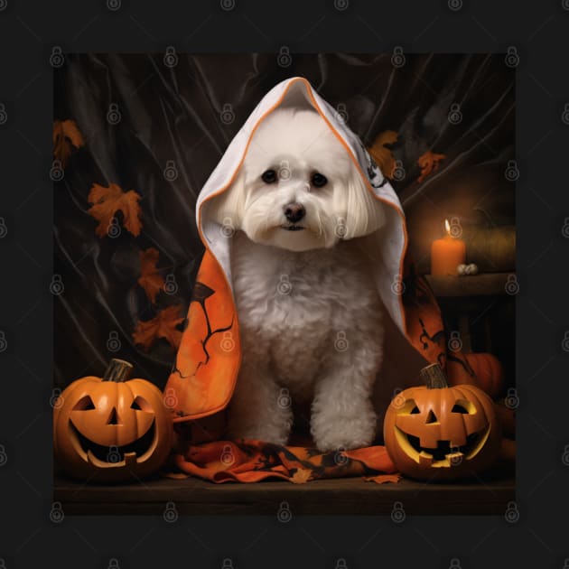 Halloween Bichon frise puppy by NatashaCuteShop