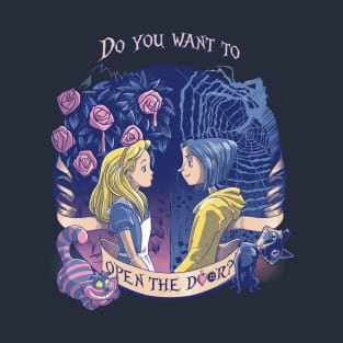 Coraline & Alice "Open the door" T-Shirt