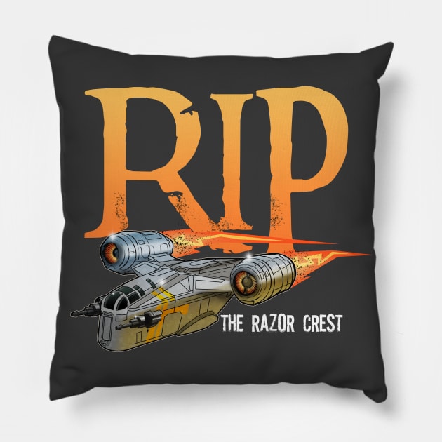 Razor Crest RIP Pillow by Rackham