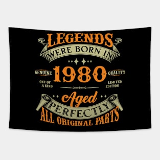 44th Birthday Legends Were Born In 1980 Tapestry