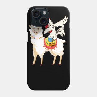 Dabbing Turkey riding Llama Phone Case