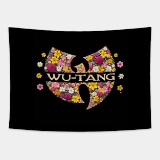 Wutang Logo Flowers Effect Tapestry