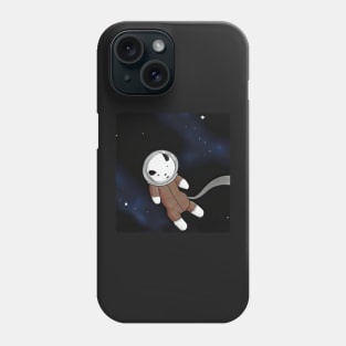 Puppy Laika Astronaut in Outer Space Cute Children's Illustration Phone Case