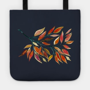 Golden fire leaves Tote