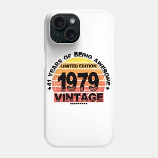 41 Year Old Gifts Vintage 1979 Limited Edition 41 th Birthday Phone Case