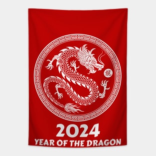 Year Of The Dragon 2024 - Chinese new year 2024 Tapestry