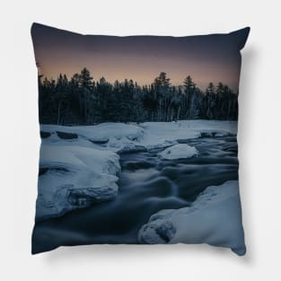 The Quiet Elegance of Pabineau Winter Flow V3 Pillow