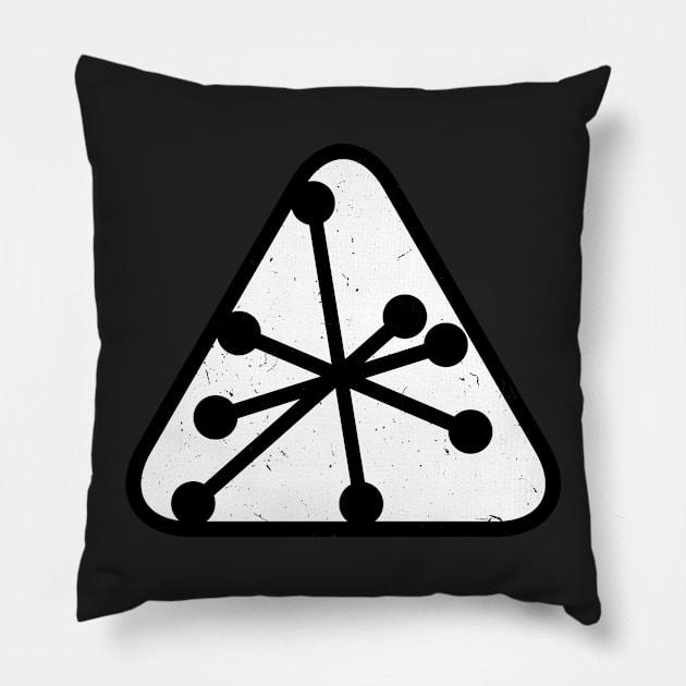 CBRN Biohazard (gritty) Pillow by Roufxis