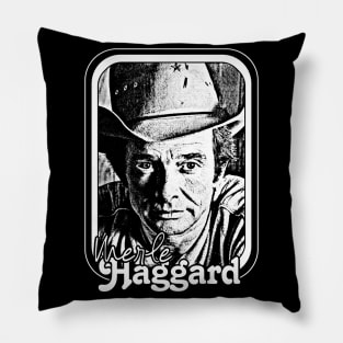 Merle Haggard // Retro Style Country Music Fan Gift Pillow