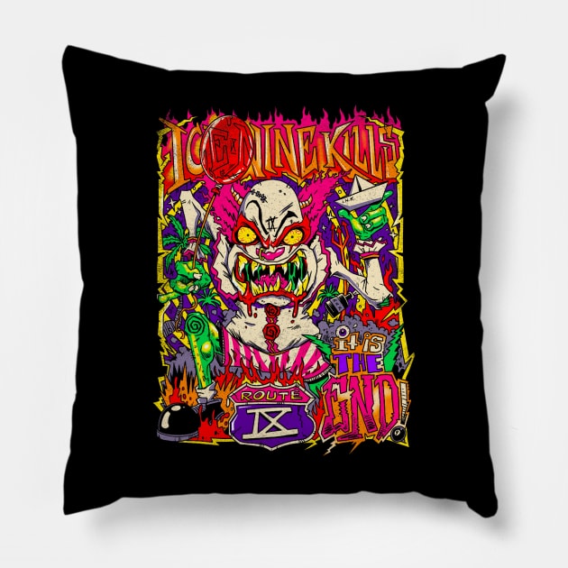 Ice Music Nine Band Kills  – world tour Pillow by lianbiang