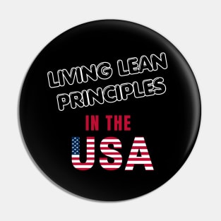 Lean Six Sigma Principles the USA Pin