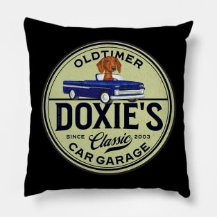 Dachshund Old Timers Classic Garage Pillow