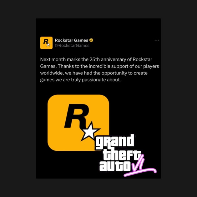 Grand Theft Auto GTA 6 official announcement tweet by WonderfulHumans