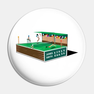 Tennis Match Pin