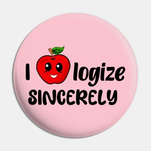 I apple logize sincerely Pin