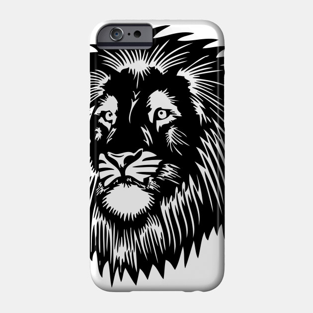 Lion Head Face Silhouette Lion Face Phone Case Teepublic