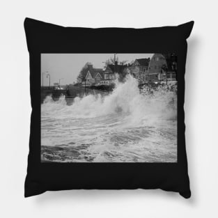 A slight splash on the Lynn Waterfront Lynn MA Storm Pillow